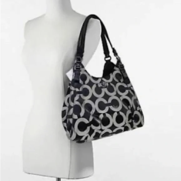 COACH Madison Collection OP Art Signature Maggie Tote - Picture 2 of 4
